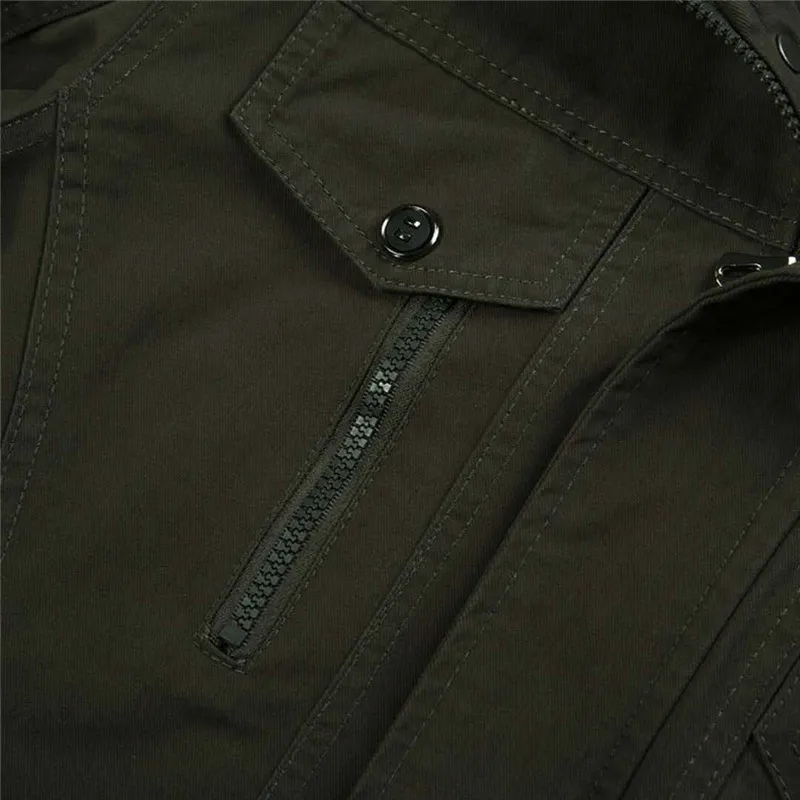 Куртка мужская хлопковая в стиле милитари повседневная армейская куртка пилота