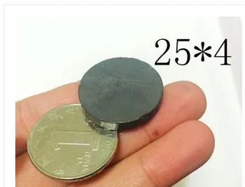 

Magnetic Materials Black ferrite ordinary refrigerator magnet circle 25mm*4mm