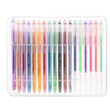 

36Pcs/set School Office Supplies Stationery Fresh Candy Color Diamond Colored Gel Pens with Case
