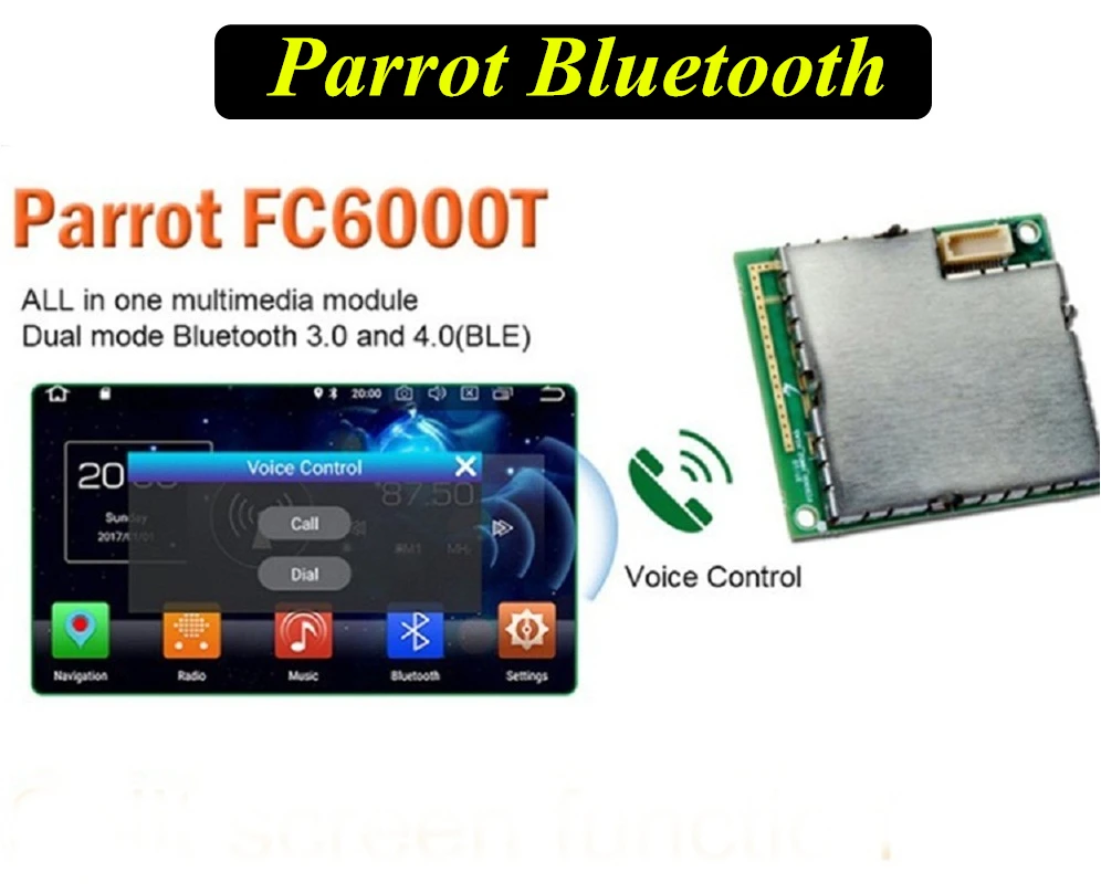 

Built-in FC6000T Parrot Bluetooth module for my store Car Radio dvd multimedia player