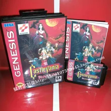 Castlevania родословных игры Картридж с коробкой и руководством 16 бит md карты для Sega Mega Drive для Genesis