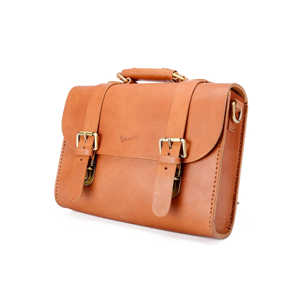 Classic Carry Leather bag -Fits Nicely On Front Racks For Vespa | Автомобили и мотоциклы