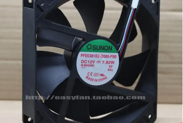 SUNON PFE0381B2-Q000-F9B DC 12 В 7,92 Вт 120x120x38 мм Вентилятор проектора