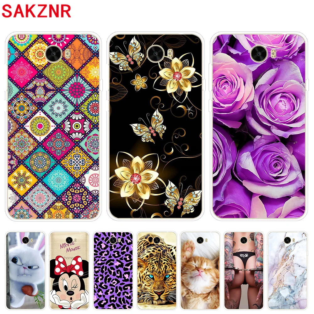 Case for Huawei Honor 5 5.0&quot Cover Silicone TPU Soft Funda Couqe Phone |