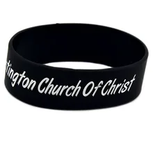 OneBandaHouse 1 дюймов широкие силиконовые браслеты классические украшения браслет