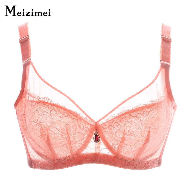 

Meizimei Ultra Thin Lace Bralette Sexy Top Bh Super Push up Bras for women Plus Size BCD Underwear Brassiere lingerie Intimates