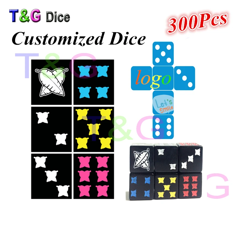 

High Quality Customized D6 Dice for Logo!T&G Personalize Custom Rpg Dice/Die,Printed or Laser Engraved Specially