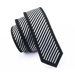 2017 модный тонкий облегающий узкий галстук Gravata шёлковый жаккардовый тканый Мужские галстуки Свадебный вечерний для жениха Повседневная