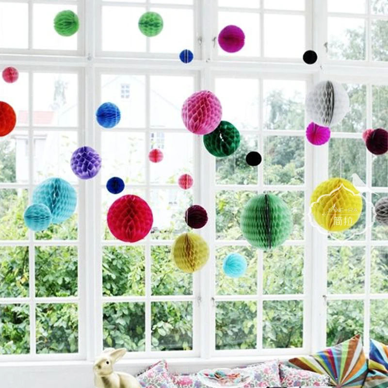 12 inch (30cm) White Tissue Paper Honeycomb Balls Birthday Baby Shower Wedding Holiday Party Decorations | Дом и сад