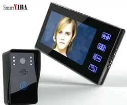 SmartYIBA 7 "Домашний дверной звонок Домофон разблокировать функции сенсорная клавиша ЖК-дисплей монитор для умного дома безопасности камера