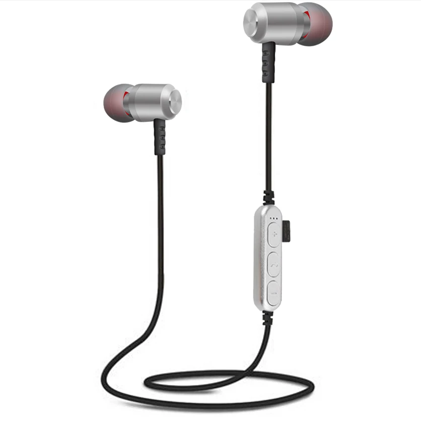 MPLSBO T15 Bluetooth Earphone Wireless Stereo with Mic Calls Music Earbuds for Samsung iPhone Xiaomi Magnetic Sports earphone