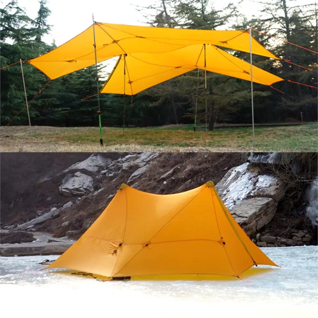Сверхлегкая палатка для кемпинга 870 г 6 человек 4 сезона туристическая Flysheet 20D