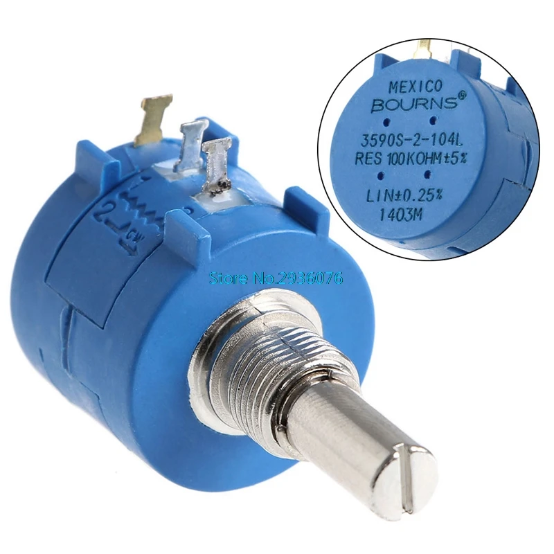 

3590S-2-104L 100K Ohm Precision Multiturn Potentiometer Resistor Adjustable MY2_30