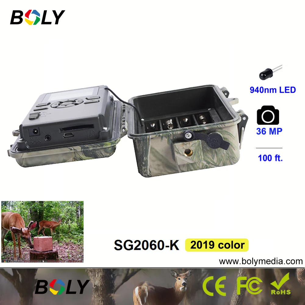 36MP ночного видения Boly 1080 P охотничьи камеры Фото ловушка Невидимый ИК светодиодный 940nm игровые камеры 100 футов дальность обнаружения Скаут Дикая камера