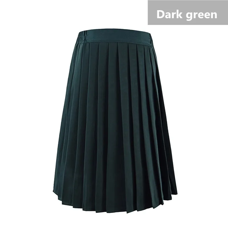 Женская плиссированная юбка JSK с изображением дерева и моря, юбки для школьниц, юбки для хора, форменная клетчатая юбка, женские юбки, любой размер - Цвет: dark green
