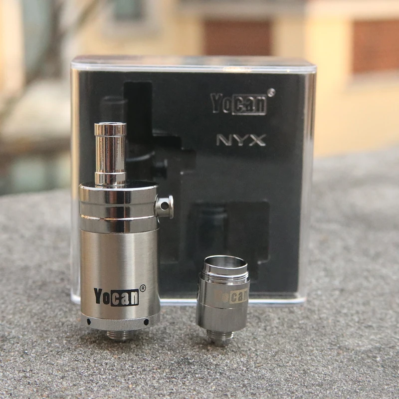 Оригинальный Yocan NYX кварц двойной катушки воск вейп бак распылитель 15 25 Вт 20 мм