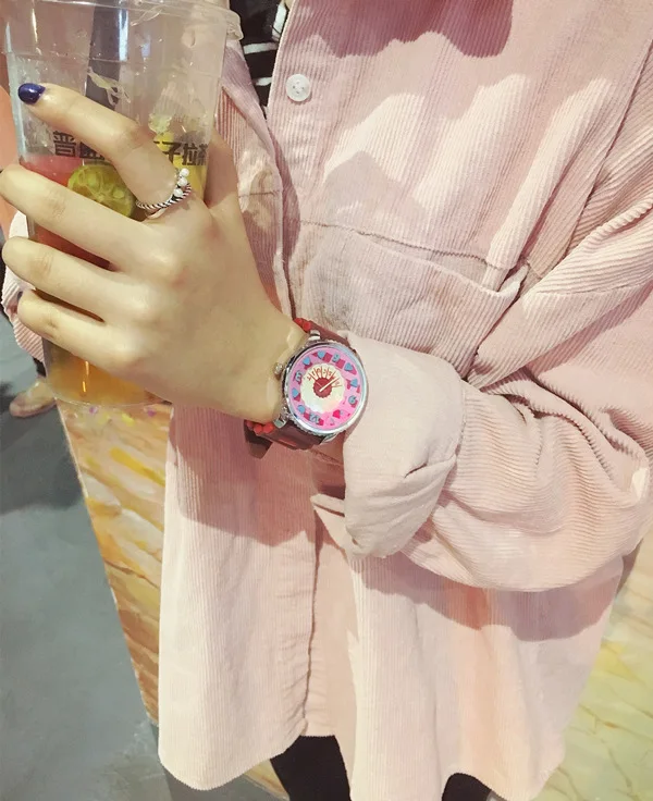 2019 Новый модный тренд для мальчиков простой Harajuku стиль Цвет гель, кремового цвета корейский студент пару часов