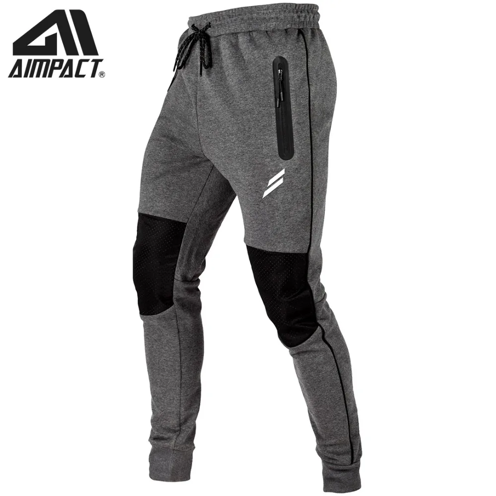 

Aimpact Patchwork Fitness Pants for Men Bodybuilding Workout Gyms Training Jogger Sweatpants Male Active Sporty Tracksuit AM5204