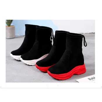 

Women Casual Shoes Brand Girl Shoes Women Sneakers Flats Slip On fashion of Fly Knit Breathable casual ankle Spring Autumn boots