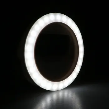 

Rechargeable 30-LED Smartphone Selfie Ring Light Fill Lights Clip on Smartphone Selfie Light Selfie Ring Light