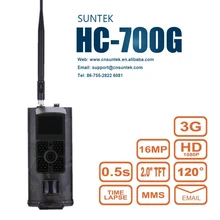 SUNTEKCAM Surveillance Tracking IR Camera HC-700G MMS SMS 16MP 1080P Infrared Wildlife Trail Photo Traps 3G Hunting Camera Trap