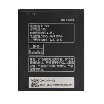 

BL 229 BL229 Battery For lenovo A8 A806 A808T 2500mAh High Quality Mobile Phone replacement Rechargeable extended