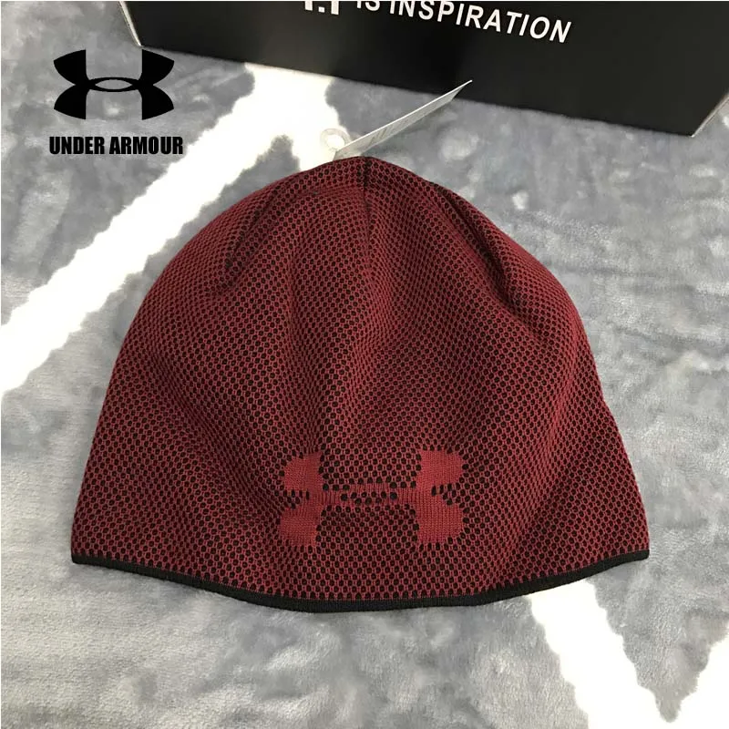 

Under Armour Cap Women Men Winter Warm Soft Knitted Hats outdoor Trekking Hiking Cycling Running Cap Gorro mujer hombre hot sale