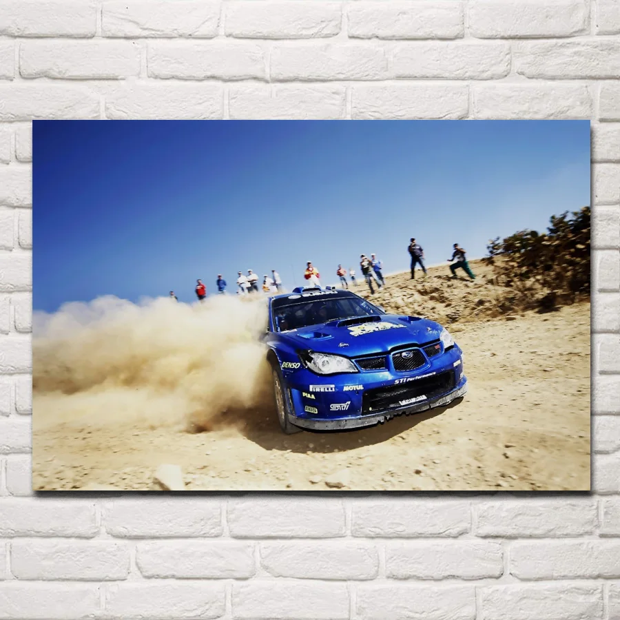 rally race sports car desert racing artwork living room decor home wall