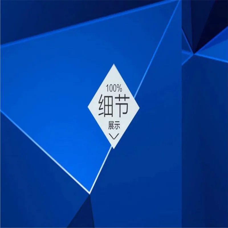 Custom wallpaper 3d three-dimensional blue hexagon Nordic modern geometric TV background wall decoration waterproof material Custom wallpaper 3d three-dimensional blue hexagon Nordic modern geometric TV background wall decoration waterproof material
