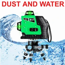 Лазерный уровень 12 линейный аккумулятор с функцией Slash красный или зеленый 360 Поворотный самонивелирующийся ЕС вертикальные и горизонтальные лазеры