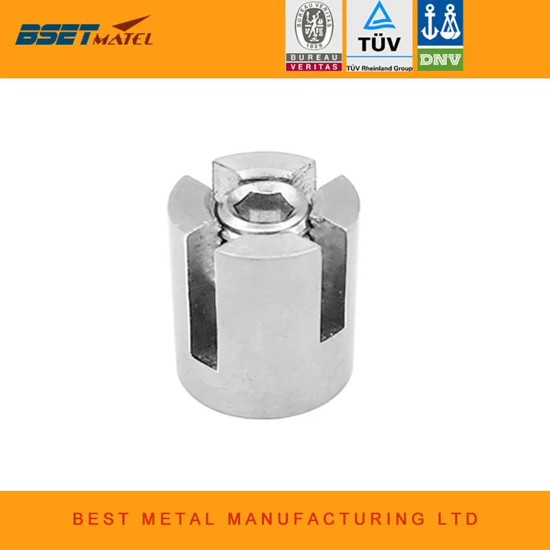

90 Degree angles 3mm or 4mm Marine Grade Stainless Steel 316 Wire Rope Trellis Systems Green Wall Cross Clip Rope Clamp