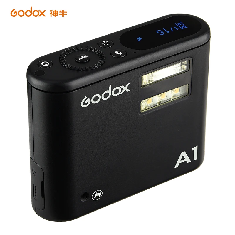 Godox A1 Смартфон Флэш-система 2,4G Беспроводная вспышка триггер Постоянный СВЕТОДИОДНЫЙ светильник с батареей для iPhone 6s/6s plus 7 7plus