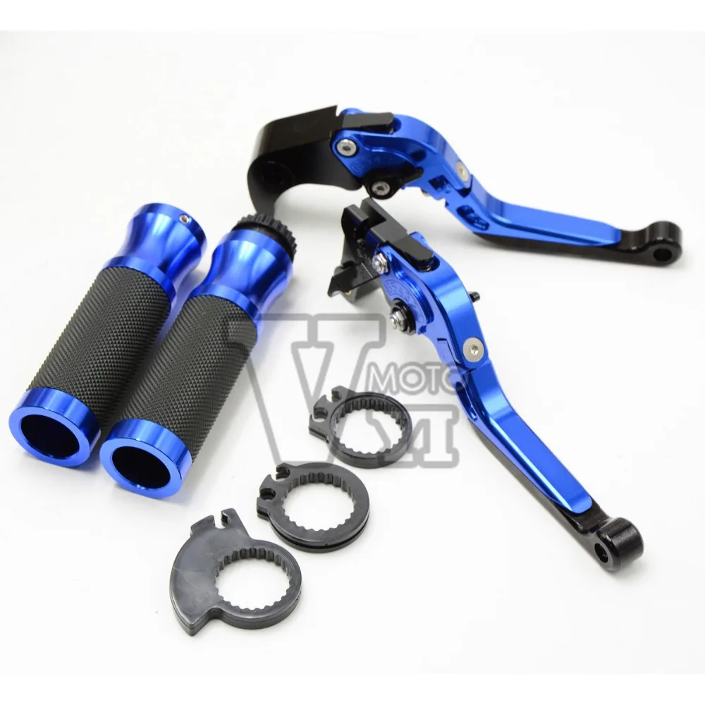 

1 Set CNC Folding Extendable Motorcycle Adjustable Brake Clutch Levers and Handlebar Hand Grips For YAMAHA YZF R25 YZF R3 14-15