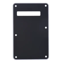 Pickguard tremolo cavidade capa placa traseira 3ply para stratocaster stratat estilo moderno guitarra elétrica preto(China)