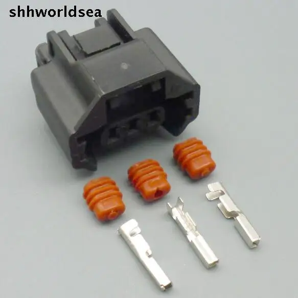 

shhworldsea 5/30/100sets 1.2mm 5sets 3pin auto waterproof for Nissan air conditioning pressure switch harness plug 7223-6536-30