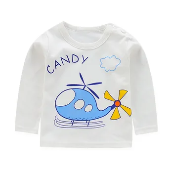 

baby boy clothes long sleeve kidsT-shirt quality 100% cotton children cartoon clothes tops tshirt kids costume girls tops