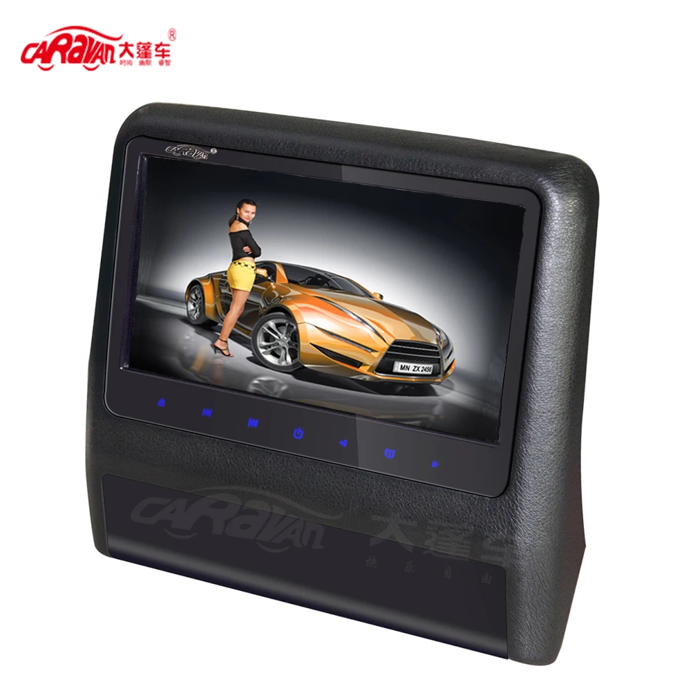 CARAVAN Full 9 inch HD LCD Screen Portable Car Headrest monitor Slot In DVD Monitor Player 800*