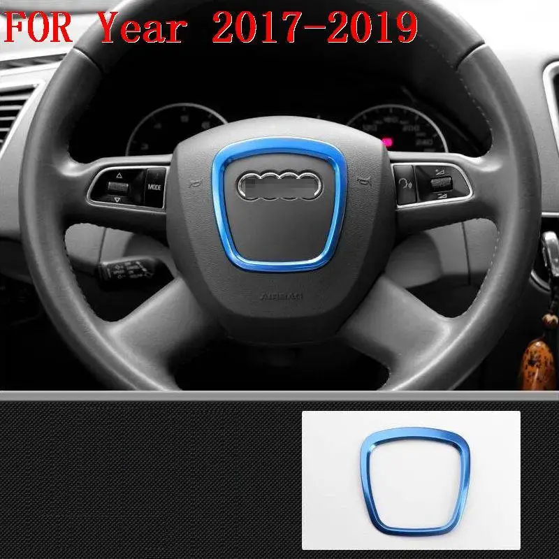 Рулевое колесо для интерьера, рекламные модифицированные автомобильные декоративные молдинги, аксессуары, яркие блестки, Чехлы 17 18 19 для Audi A5 - Название цвета: Version C