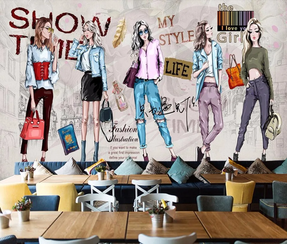 de roupas pintados à mão moda meninas