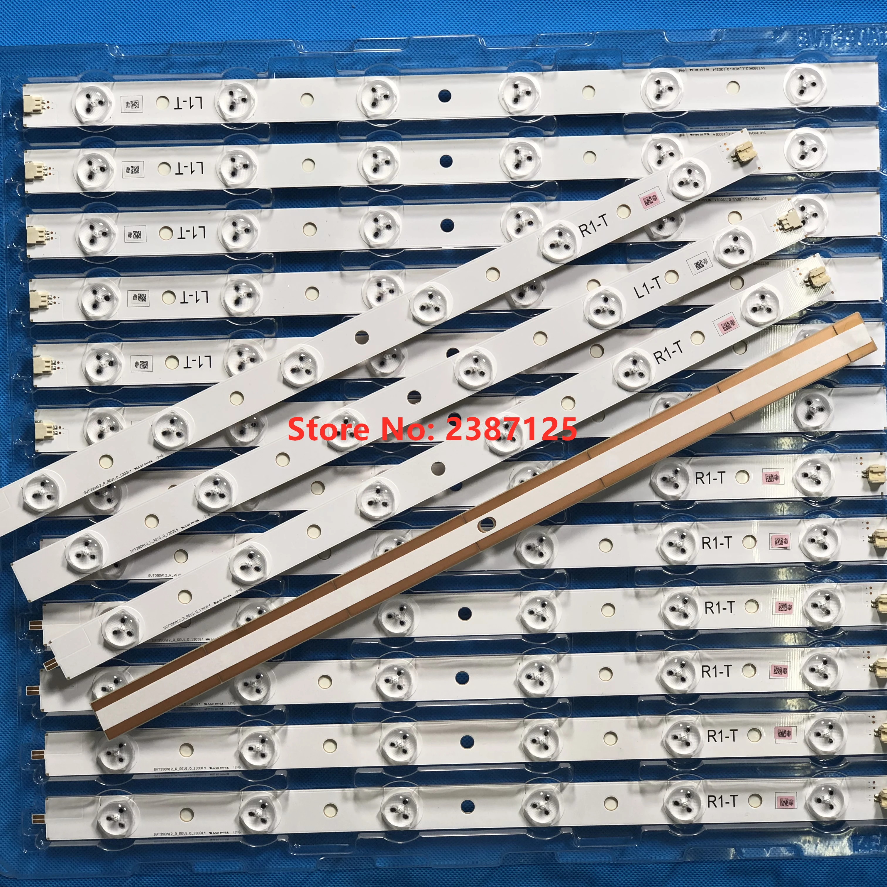 1set=8pieces LED Backlight strip 6+6 lamp SVT390A12_L_REV1.0_130314 For To shiba 39&quot TV SVT390A12 39P2300D 39l2300D 39L4353RB | Лампы и
