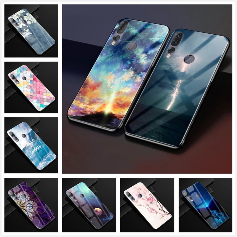 

For Lenovo Z5S Case 6.3'' Glass Hard PC Back Cover For Lenovo Z5S Phone Cases Silicon Bumper Coque For Lenovo Z5s Z5 S Z 5S Capa