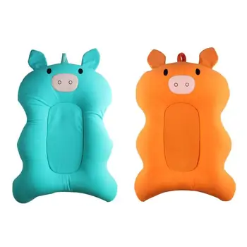 

Cartoon Pigs Newborns Baby Bathing Mat Baby Bathtub Pad Infant Non-Slip Shower Seat Support Cushion Mat for baby Bathing