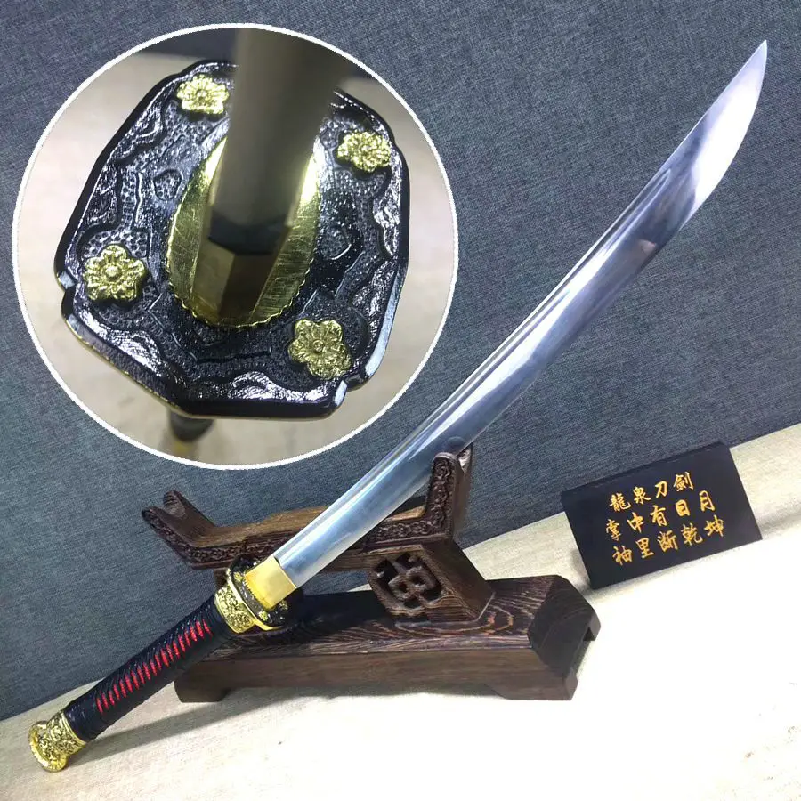 Handmade T1095 High Carbon Steel Full Tang Blade strong/Sharp Dao Sword