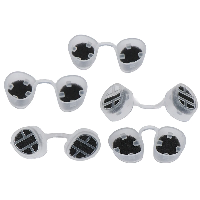 

5PCS/lot Round Shape Comfortable Nose Invisible Nasal Filters Anti Air Pollution Pollen Allergy Mask Removable Nose Dust Filter