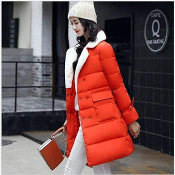 

Casual Winter Women Jacket Down Cotton Coat Slim Ladies Warm Winter Parkas Female Overcoat Women Coat 2019 Fashion G118