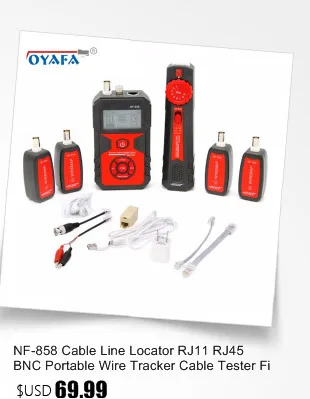 NF_8108M Длина Кабеля Тестер RJ45 RJ11 USB сетевой кабель метр тестер NF8108-M