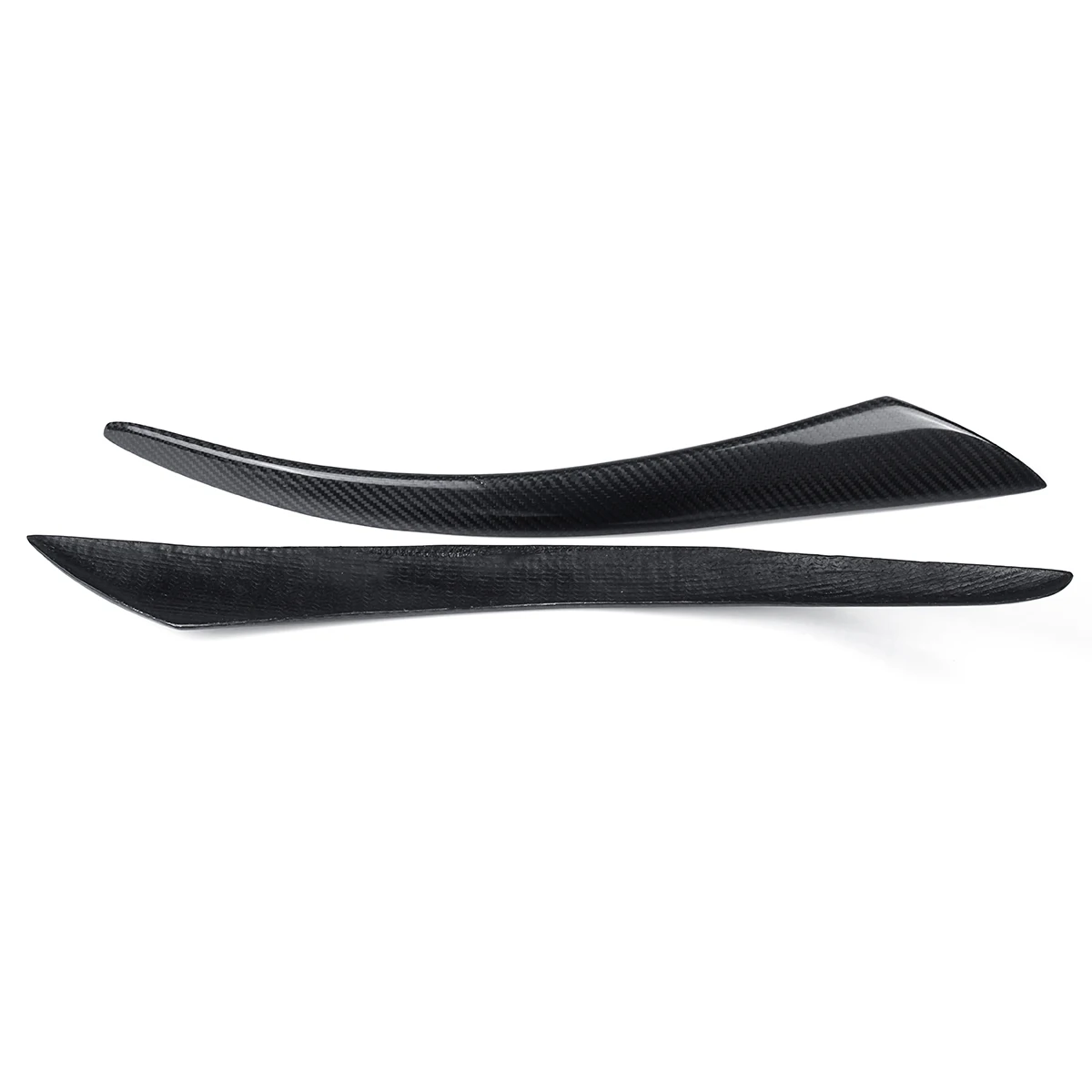  Pair Carbon Fiber Car Headlight Eyebrow Cover Trim Sticker Head Lamp Eyelids For Volvo S40 V50 2004