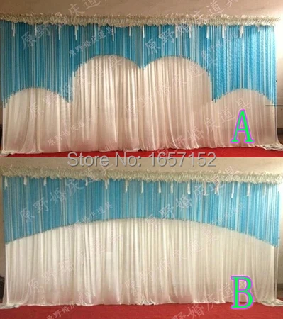 

Wedding Backdrop Wholesale modern Stage Backdrop for Wedding Decoration 10ft*20ft Stage Backdrop with Detachable Swag