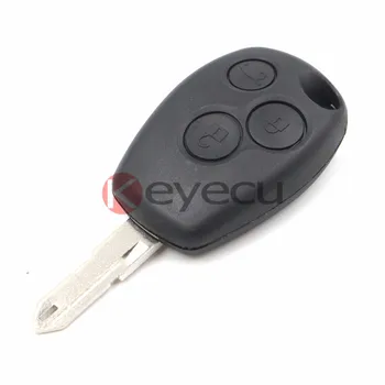 

KEYECU NEW Replacement Shell Remote Key Keyless Case Fob 3 Button for RENAULT Megan Modus Clio Uncut Blade
