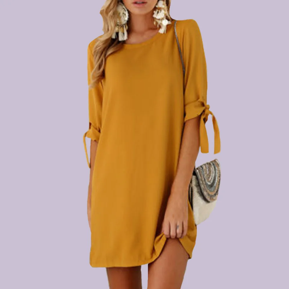 mustard yellow dress